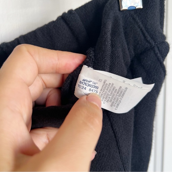 Aerie • Cozy New Heights Fleece Trouser black wide leg sweat pants - Picture 7 of 10